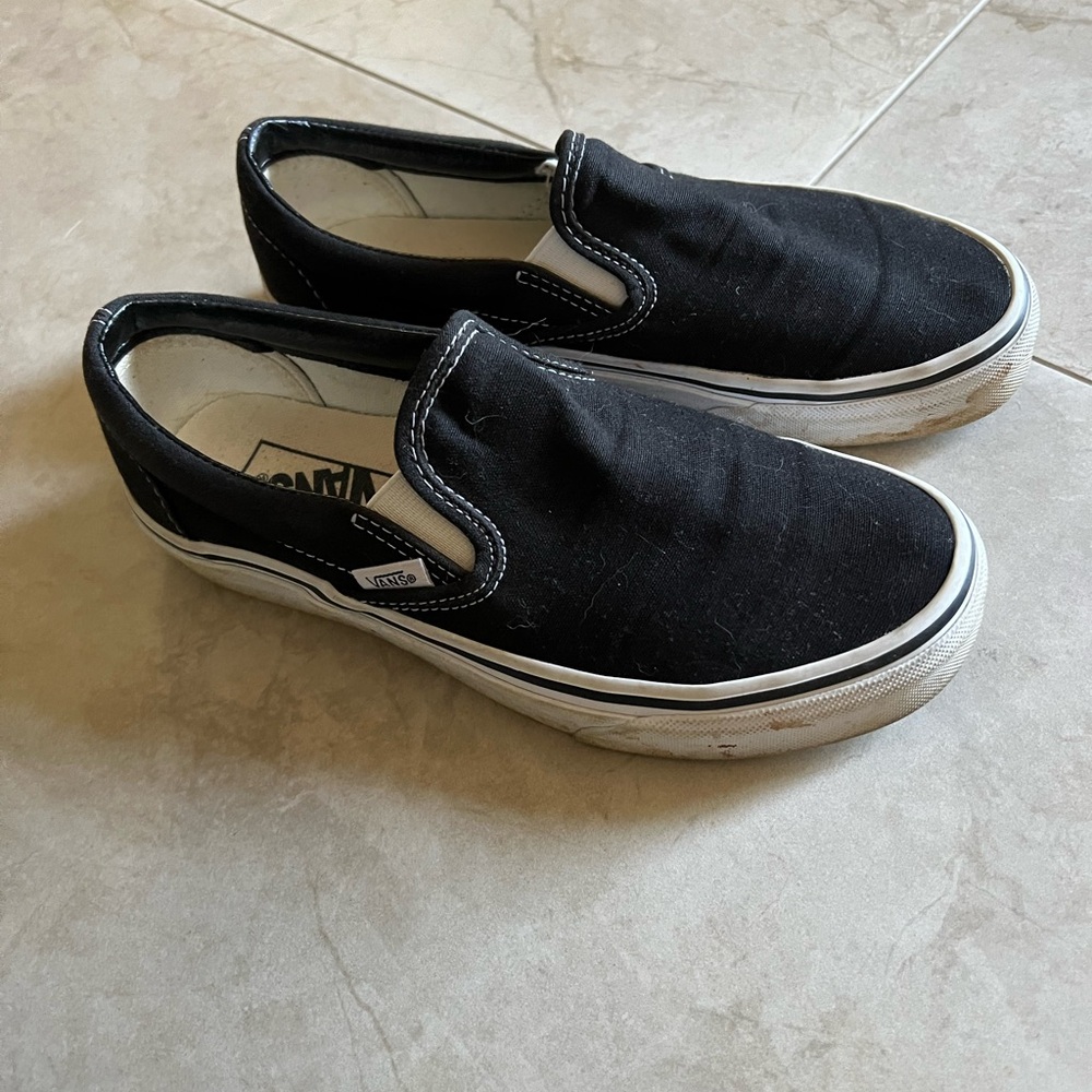 Vans Black Slip-On Shoes